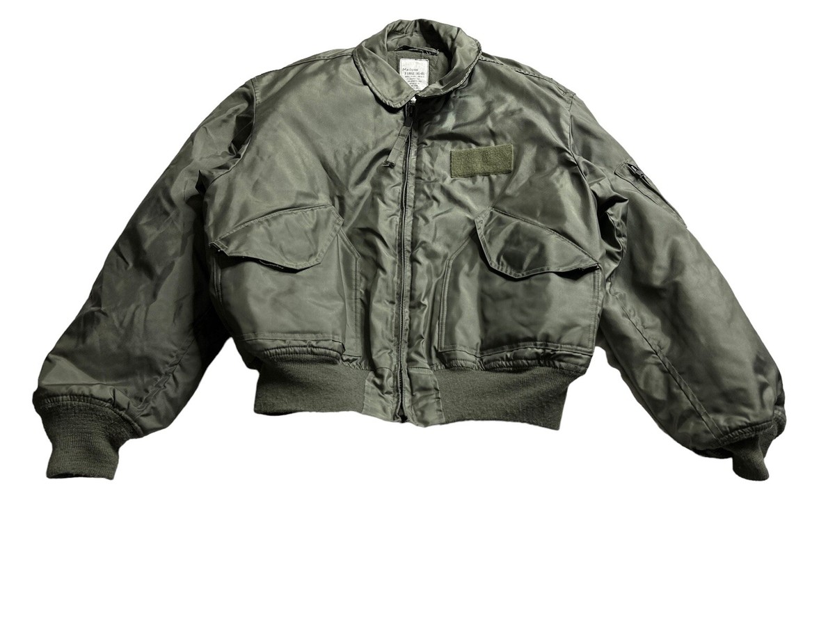Vintage 90s CWU-45/P Flight Jacket Size Xl Aramid Isratex Bomber 