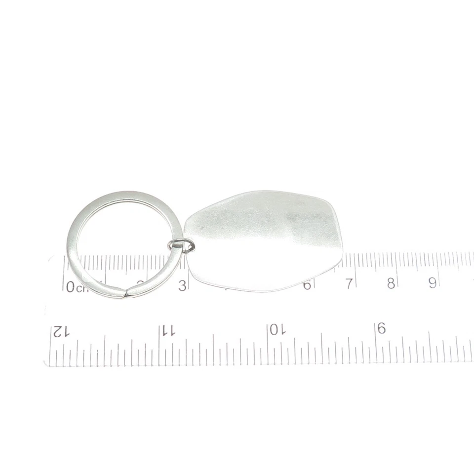 925 Sterling Silver Vintage Engravable Key Fob Ring Holder - Image 3 of 4