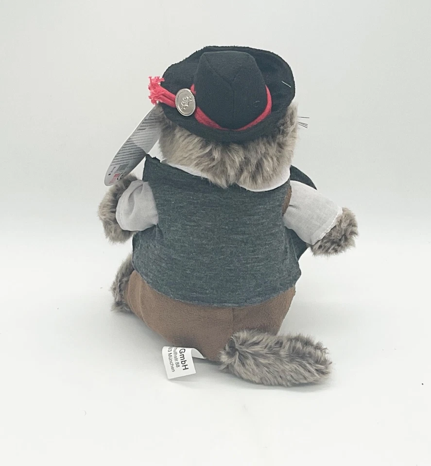 Vintage Jodel-Murmeltier mit Sound (Video) lustig jodelndes  /Plüschtier ,,NEU,, - Bild 2 von 2