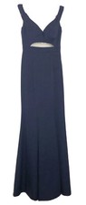 Jolene Navy Prom Formal Sweetheart Sleeveless Mesh Cut Out Gown Dress Size 2