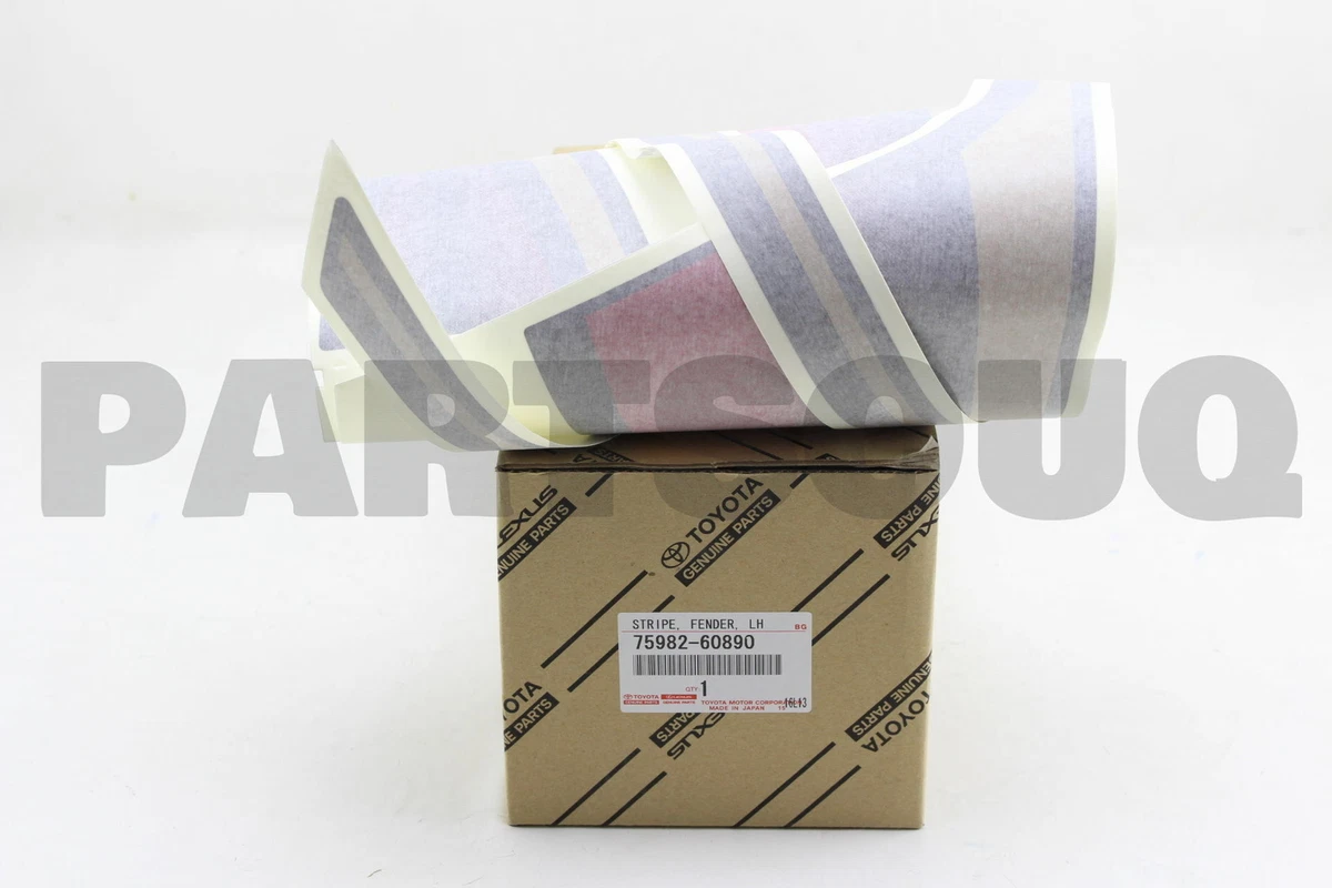 7598260890 Genuine Toyota STRIPE, FENDER, LH 75982-60890 | eBay