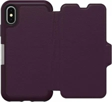 OtterBox STRADA Series LEATHER FOLIO for Apple iPhone Xs /iPhone X - Royal Blush