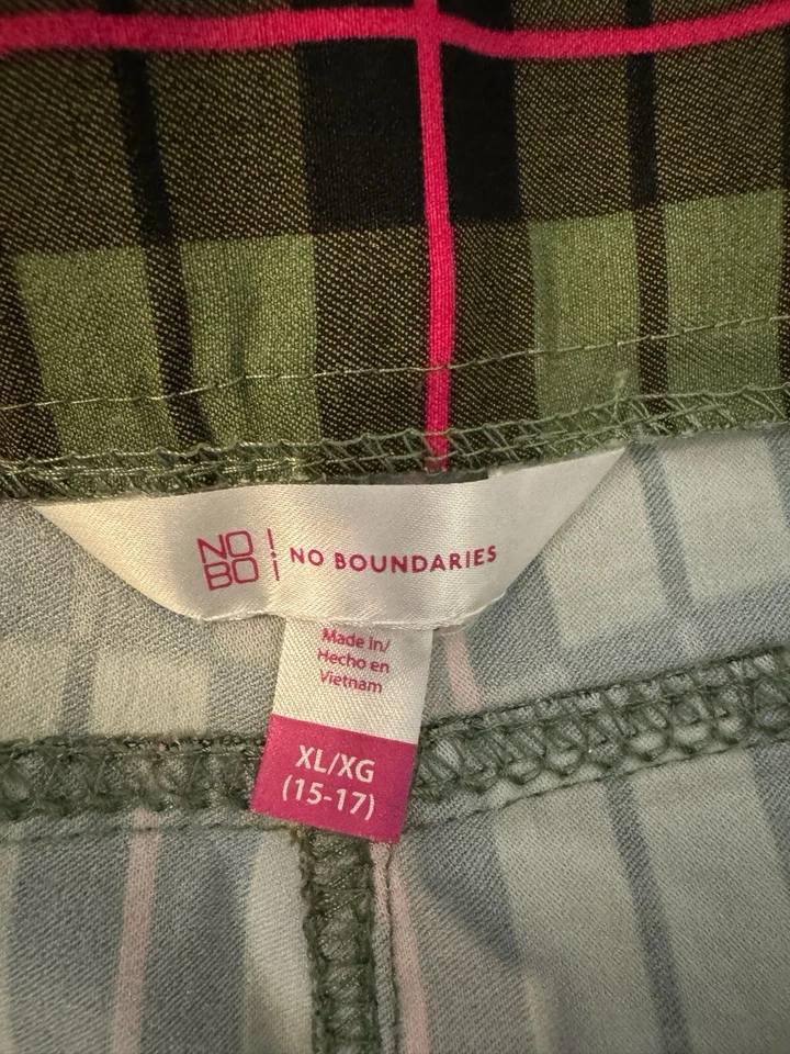 Pantalones legging elásticos para mujer talla verde a cuadros - XL sin límites Foto 3 de 4