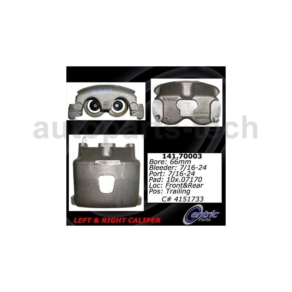 2x Pinza de freno de disco delantera Centric Parts para Freightliner FL50 1995~2005 Foto 2 de 4