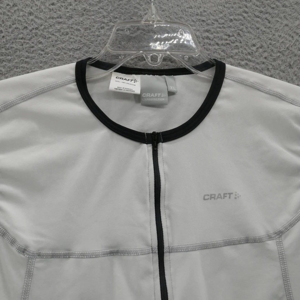 Craft L3 Protection Cycling Jersey XL White Womens Full Zip Sleeveless Stretch Foto 3 de 4