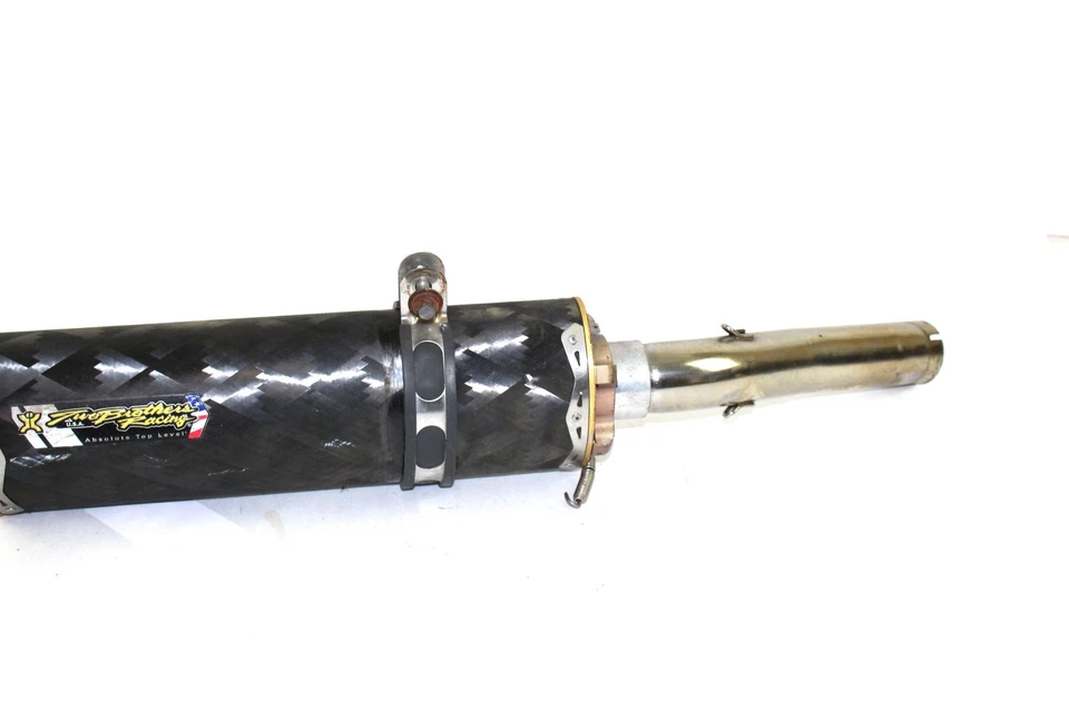 92-94 HONDA CBR600F2 CBR 600 F2 Two Brothers Racing Carbon Fiber Slip On Muffler - Image 3 of 4