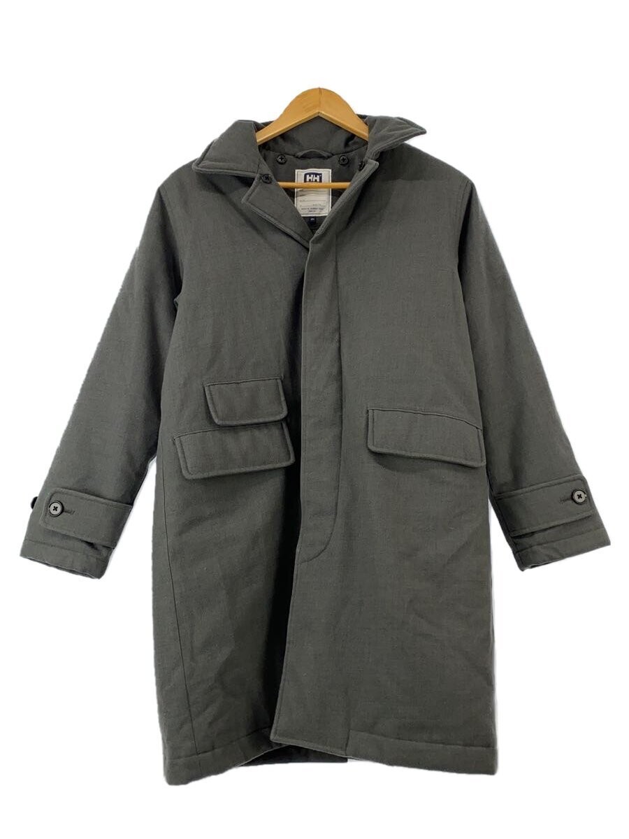 HELly Hansen Coat M Polyester Grey Plain Used - image 1