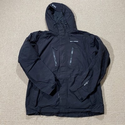 Helly Hansen Mountain Jacke Herren XL schwarz Shell Regen Mantel Bergsteigen Wandern