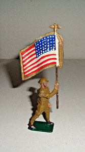 Rare Original Warren U.S. Marching Flagbearer