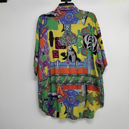 Vintage Union Bay Shirt,Button Up Hawaiian Style Size XL Multicolor Hong Kong - Picture 2 of 7