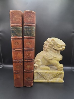 1804 Robinson Crusoe Stockdale 2 vol Leather VG / strong binding / Large 8vo