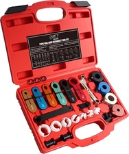 SGT 22pcs Master Quick Disconnect Tool Set,Fuel Line Set Red 