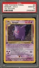 Pokemon Gengar Fossil 1st Edition Holo Rare #5 PSA 10 Gem Mint