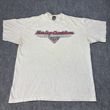 VTG Harley Davidson New York Cafe T Shirt 80s Single Stitch Made In USA XXL FLAW