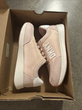 DKNY Ladies' Size 8 Lace Up Sneakers Shoes, Pink Blush 