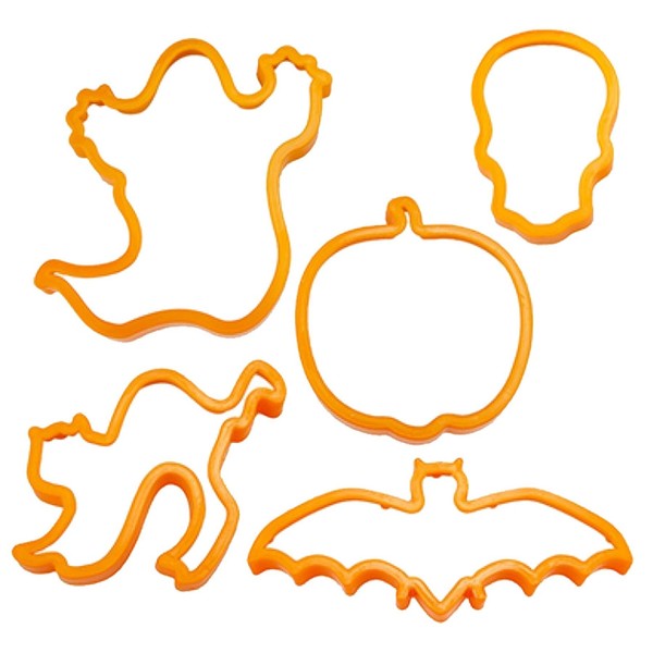 Haunted House Halloween 5-Teilig Ausstechformen Gruselige Formen Orange-image