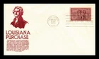 DR JIM STAMPS US COVER LOUISIANA PURCHASE SESQUICENTENNIAL FDC ANDERSON CACHET