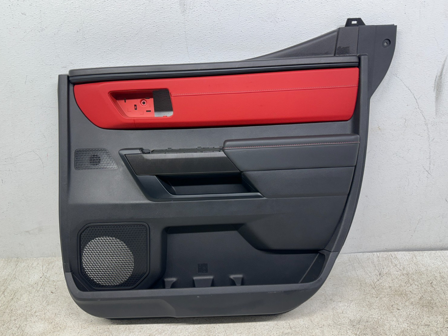 2022-2025 TOYOTA TUNDRA TRD PRO REAR RIGHT SIDE INTERIOR DOOR PANEL TRIM RED OEM