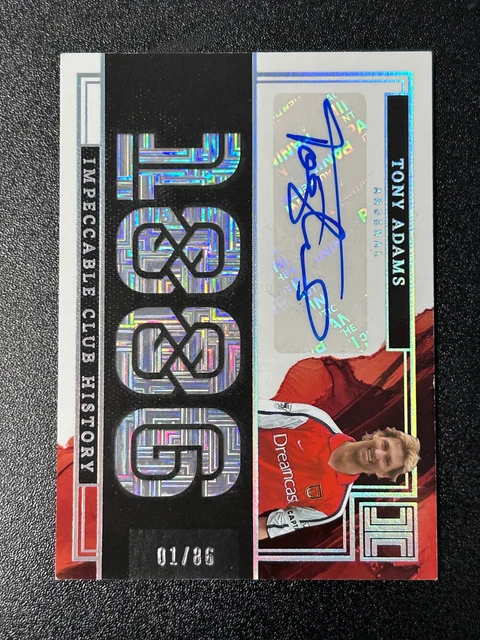 2023 Panini Impeccable Premier League Tony Adams #CH-TA 01/86