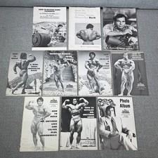 Rare Original Franco Columbu Lot Of 10 Bodybuilding Booklets Books
