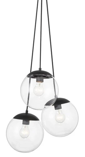 Minka Lavery 2743 Auresa 3 Light 18"W Pendant - Coal - Picture 1 of 2