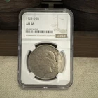 1923 D $1 Silver Peace Dollar NGC AU 50
