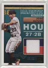 2019 Panini Donruss Majestic Materials Gold 83/99 Jose Altuve #MM-JA 1h31