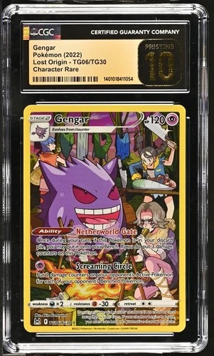 2022 POKEMON LOST ORIGIN TRAINERS GALLERY #TG06/TG30 GENGAR HOLO CGC 10 PRISTINE