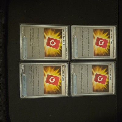 Nintendo Pokémon TCG Special Red Card 082/086 Trainer Lot 4 English