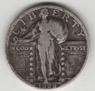 1928 STANDING LIBERTY QUARTER 25¢ COIN 90% SILVER UNITED STATES OF AMERICA USA