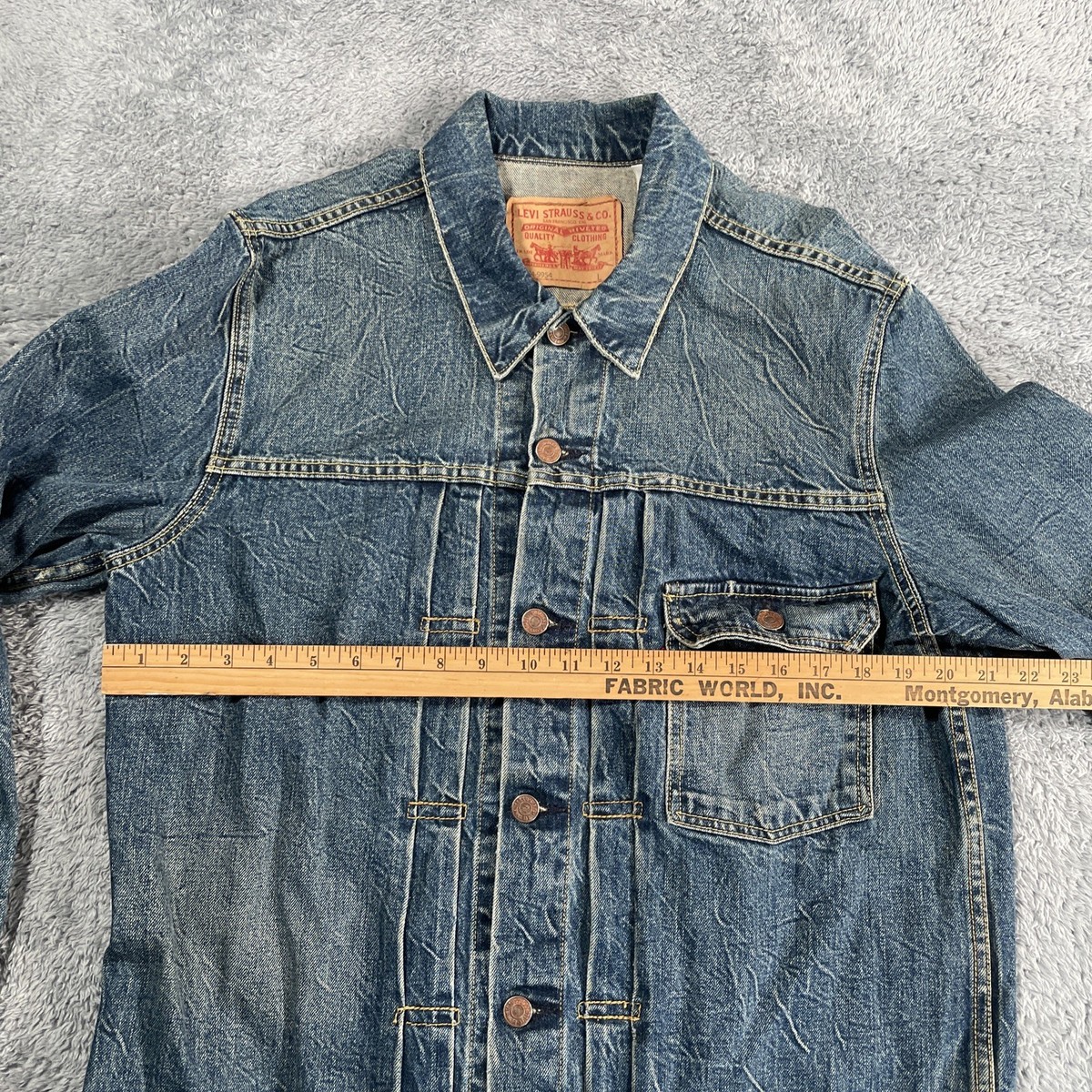 「LEVI'S® VINTAGE DENIM JACKETS TYPE1~3 Men's Levi's 70534-9954 TYPE 1 TRUCKER JACKET SZ L Large Denim