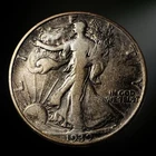 1939-D Walking Liberty Half Dollar VG/Fine+ 90% Silver Denver Mint