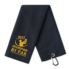 Dog Grandpa Golf Towel Fathers Day Gift 15.8x23.6 Inch Microfiber Bag