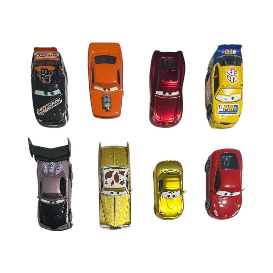 Disney Pixar Mini Racers-Colección de 40 autos multicolores surtidos ligeramente usados Foto 2 de 4