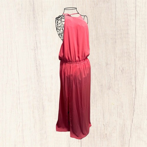 Show Me Your MuMu Coral Heather Halter Dress Maxi with Side Slit Women’s XL