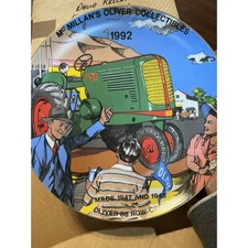 OLIVER TRACTOR COLLECTORS PLATE: 1992 BY MCMILLAN #205 OF 300 Super Rare W/Box