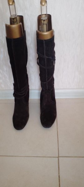 Women Nine West Boots Brown 40 #BCG9