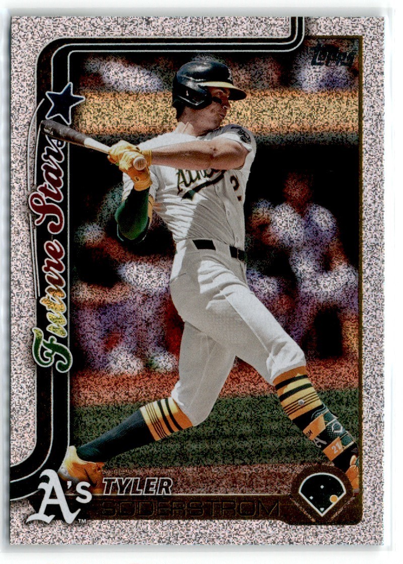 2025 Topps Series 1 Sandglitter Tyler Soderstrom #72 Athletics
