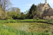 Photo 12x8 Fishpond at Whittington Court Syreford  c2017