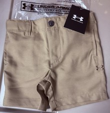 Under Armour baby boys size 3-6 months khaki shorts logo 28 new
