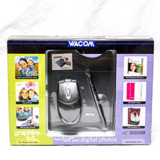  Wacom CTE430GR Graphire 4x5 Tablet Digitizer w/ Mouse Stylus IOB - Tested  