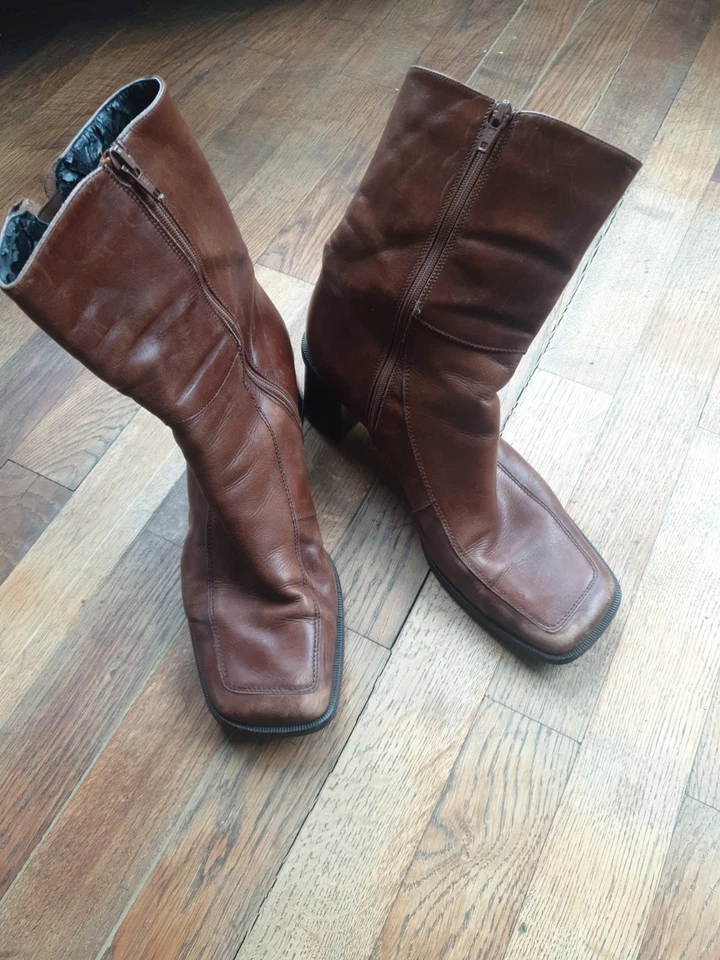 Damen Stiefeletten, Braun Vintage 40 - Bild 1 von 4