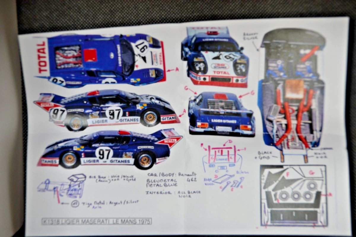 1/43 Courage C36 Porsche from the 1998 24 Hours Le Mans Leather base