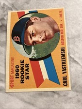 1960 Topps - Sport Magazine 1960 Rookie Star Carl Yastrzemski #148 (RC) See Pics