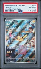 2023 Pokemon Mew En-151 Illustration Rare #173 Pikachu Psa 10