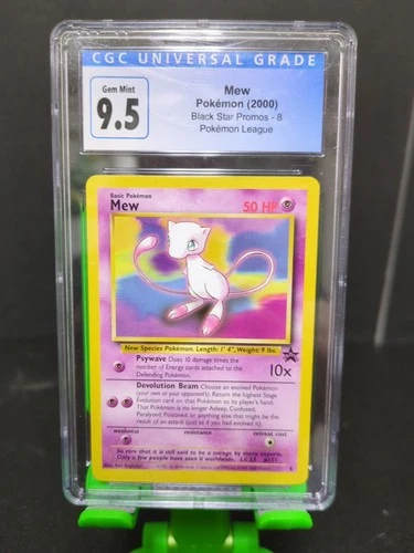 2000 pokemon mew black star promo-8 Non Holo CGC 9.5