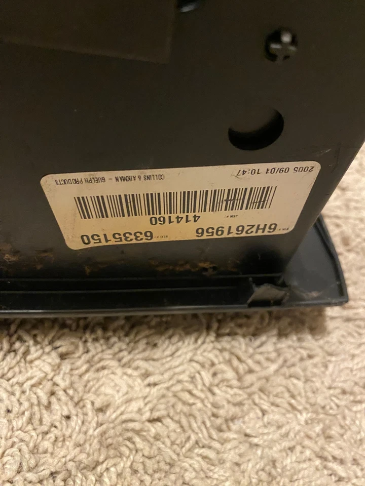 Chrysler 300 2006-2010 radio control CA embellecedor bisel ventilaciones reloj negro Foto 3 de 3