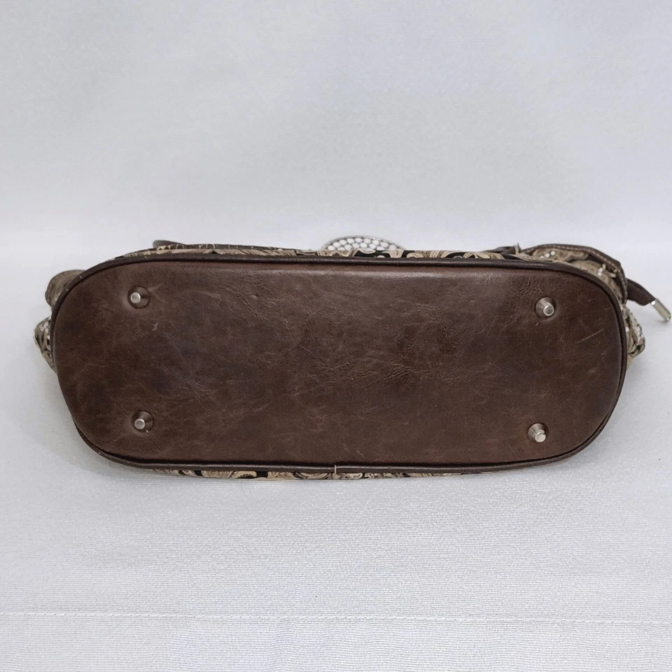 Montana West со стразами сумочка Дамская сумка бумажник комплект пейсли пряжка Western Cowgirl - Изображение 3 из 4