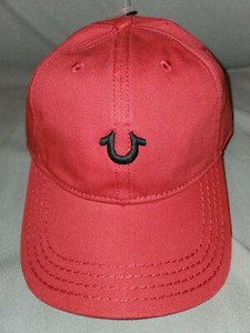 TRUE RELIGION HS CORE BASEBALL CAP HAT MENS STRAPBACK RED NEW AUCTION