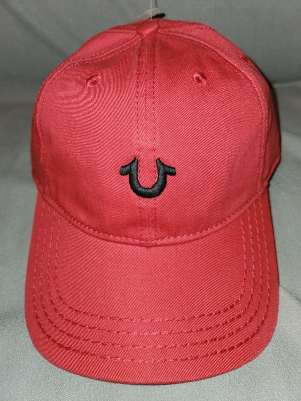TRUE RELIGION HS CORE BASEBALL CAP HAT MENS STRAPBACK RED NEW AUCTION